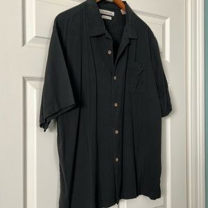 Tommy Bahama black Silk camp shirt